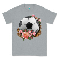 Heather Grey western soccer with roses Classic Tee - HRA Design Shop