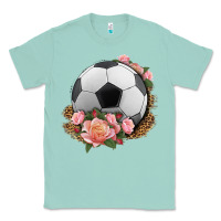 Seafoam western soccer with roses Classic Tee - HRA Design Shop