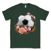 Sports Green western soccer with roses Classic Tee - HRA Design Shop