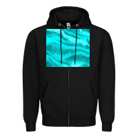 Black turquoise glitter Zipper Hoodie - JahusDesignShop