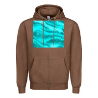 Chestnut turquoise glitter Zipper Hoodie - JahusDesignShop