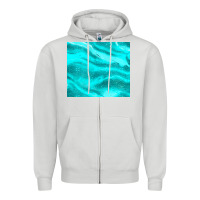 Dove Grey turquoise glitter Zipper Hoodie - JahusDesignShop