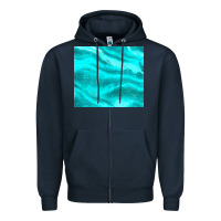 Navy turquoise glitter Zipper Hoodie - JahusDesignShop