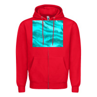 Red turquoise glitter Zipper Hoodie - JahusDesignShop