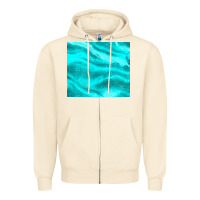 Sandshell turquoise glitter Zipper Hoodie - JahusDesignShop