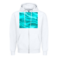 White turquoise glitter Zipper Hoodie - JahusDesignShop