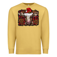 Antique Gold Christmas background baby calf Premium Sweatshirt - BarkalooDesign