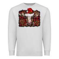 Dove Grey Christmas background baby calf Premium Sweatshirt - BarkalooDesign
