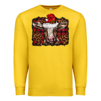 Lemon Christmas background baby calf Premium Sweatshirt - BarkalooDesign