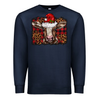 Navy Christmas background baby calf Premium Sweatshirt - BarkalooDesign