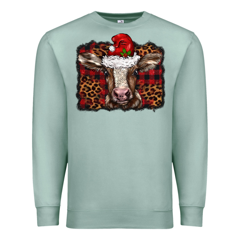 Christmas Background Baby Calf Premium Sweatshirt by BarkalooDesign | Teevron