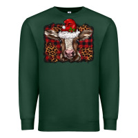 Sports Green Christmas background baby calf Premium Sweatshirt - BarkalooDesign