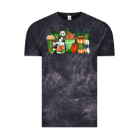 Cloud Black panda coffee cups Vintage Tee - Zillion Design Studio