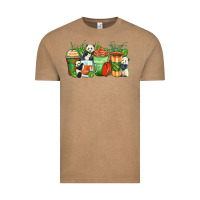 Vintage Coffee panda coffee cups Vintage Tee - Zillion Design Studio
