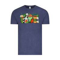 Vintage Denim panda coffee cups Vintage Tee - Zillion Design Studio