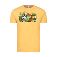 Vintage Mustard panda coffee cups Vintage Tee - Zillion Design Studio