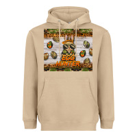 Mushroom easter egg hunter  rabbit Heavyweight Hoodie - BarkalooDesign