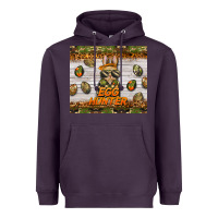 Plum easter egg hunter  rabbit Heavyweight Hoodie - BarkalooDesign