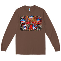 Chestnut Oh my stars chicken 4th of july Long Sleeve Tee - CowGirlArtShop