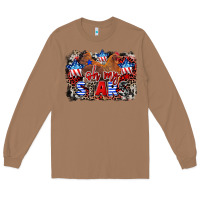 Toasted Coconut Oh my stars chicken 4th of july Long Sleeve Tee - CowGirlArtShop