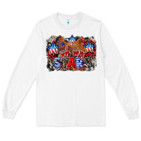 White Oh my stars chicken 4th of july Long Sleeve Tee - CowGirlArtShop