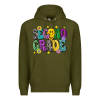 Army Green second grade Premium Hoodie - NancyCooperArtShop
