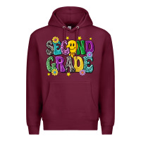 Burgundy second grade Premium Hoodie - NancyCooperArtShop