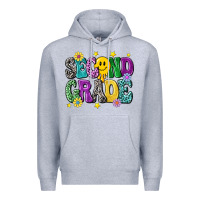 Heather Grey second grade Premium Hoodie - NancyCooperArtShop
