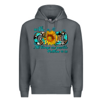 Rock with god all things are possible sunflower Premium Hoodie - AdoDesignShop