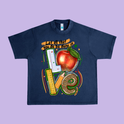 Let All That You Do Be Done In Love Urban Heavy Tee Designed By Texasbilliewilder