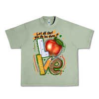 Oil Green let all that you do be done in love Urban Heavy Tee - texasbilliewilder