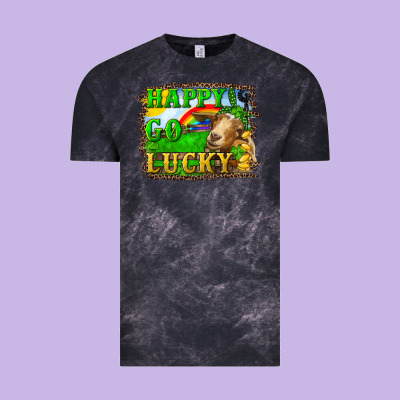 Vintage Tee Happy Go Lucky Goat