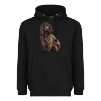 Black Boykin Spaniel Dog Heavyweight Hoodie - LillyAllenDesigns