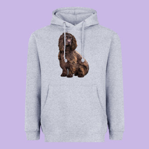 Boykin Spaniel Dog Heavyweight Hoodie Designed By Lillyallendesigns
