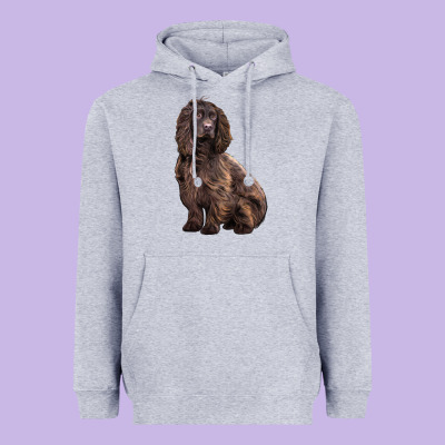 Boykin Spaniel Dog Heavyweight Hoodie Designed By Lillyallendesigns
