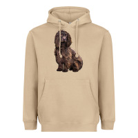 Mushroom Boykin Spaniel Dog Heavyweight Hoodie - LillyAllenDesigns