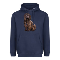 Navy Boykin Spaniel Dog Heavyweight Hoodie - LillyAllenDesigns
