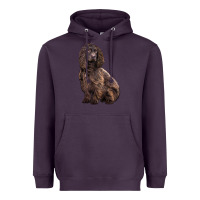 Plum Boykin Spaniel Dog Heavyweight Hoodie - LillyAllenDesigns