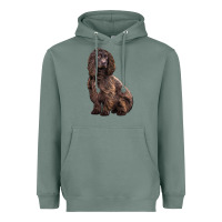 Sage Boykin Spaniel Dog Heavyweight Hoodie - LillyAllenDesigns