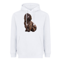 White Boykin Spaniel Dog Heavyweight Hoodie - LillyAllenDesigns