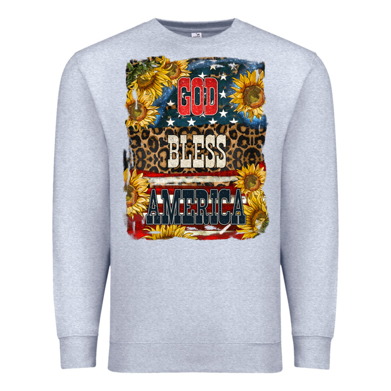 Western God Bless America Premium Sweatshirt by LillyAllenDesigns | Teevron