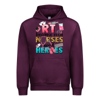 Mauve Wine rt because nurses need heroes Urban Hoodie - LillyAllenDesigns