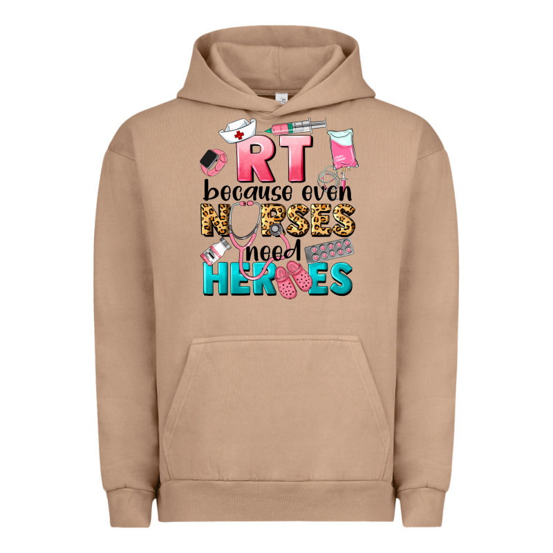 Rt Because Nurses Need Heroes Urban Hoodie by LillyAllenDesigns | Teevron