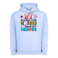 Pigment Grape Ice rt because nurses need heroes Urban Hoodie - LillyAllenDesigns
