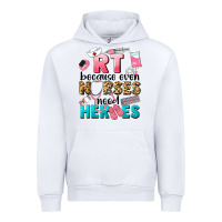 White rt because nurses need heroes Urban Hoodie - LillyAllenDesigns