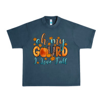 Midnight Navy oh my gourd i love fall Urban Heavy Tee - Zillion Design Studio