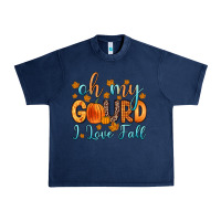 Navy oh my gourd i love fall Urban Heavy Tee - Zillion Design Studio