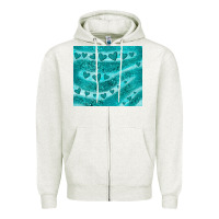 Oatmeal Heather turquoise glitter heart Zipper Hoodie - JahusDesignShop