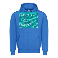 True Royal turquoise glitter heart Zipper Hoodie - JahusDesignShop