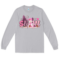 Moon Dust pink snowman and snow Long Sleeve Tee - AdoDesignShop